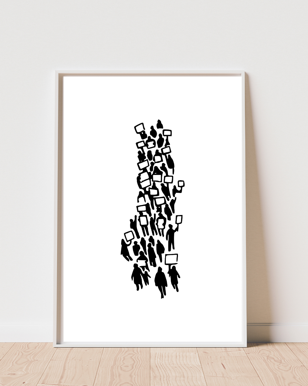 Minimalist Protest Silhouetten