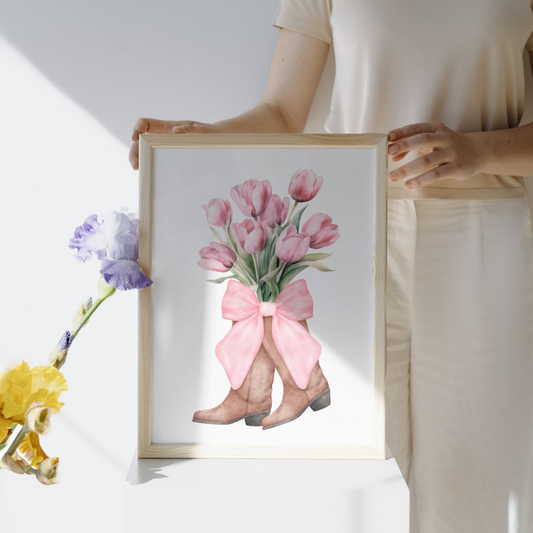 Coquette Tulpen, Laarzen en Strik