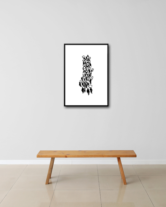 Minimalist Protest Silhouetten
